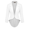 Hybrid & Company Womens Casual Work High Low Blazer Jacket