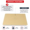15 x 12 Inch Rectangular Cordierite Pizza Stone for Grill