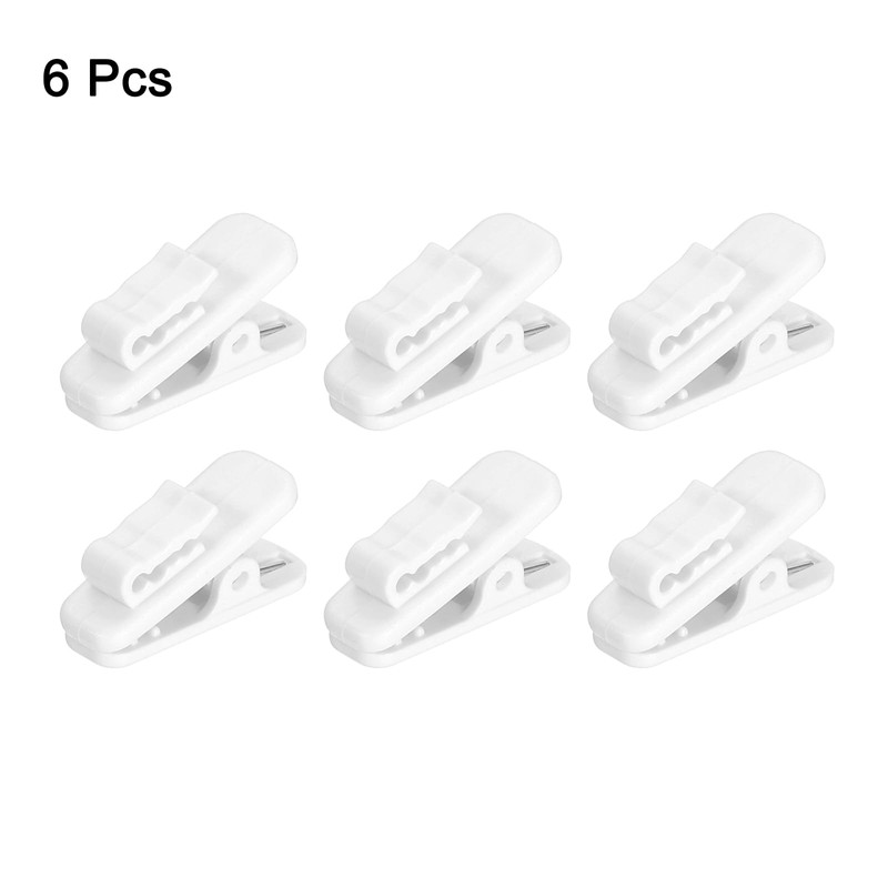 HARFINGTON 6pcs Headphone Wire Clips 0.94" Length Small Headset Cable