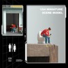Aswalling 1/64 Scale Model 1/64 Scale Toy Model Squattingcrap Man