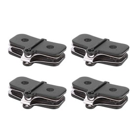 Bike Brake Pads, 4 Pairs Disc Brake Pad Set Semi Metal Resin Bike Bicycle Disc Brake Pads for SAINT M810, M820, ZEE M640 and Replacement Other Same Desgin Bicycle Disc Brake Pads