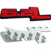 YUGEYE 2X 6.2L Emblems Engine Name 3D Metal Badge Aluminum