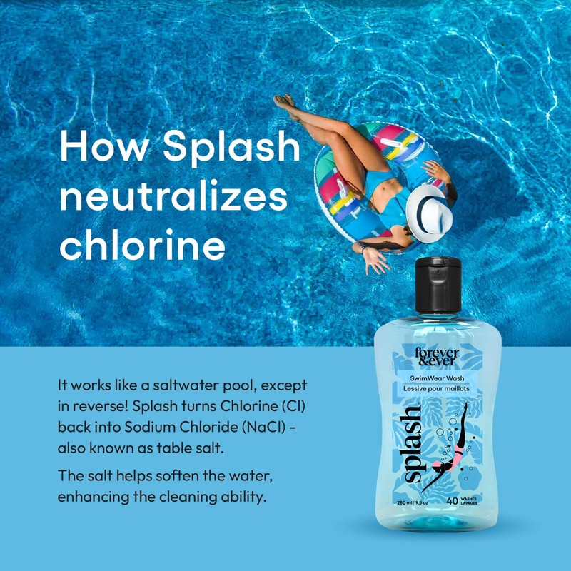 Splash All Natural Laundry Detergent, Liquid Laundry Detergent, Chlorine Neutralizer