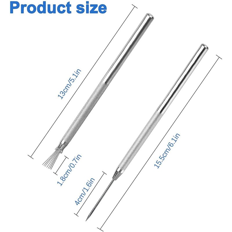 2pcs Clay Needle Tools, Feather Wire Texture Tool for Clay