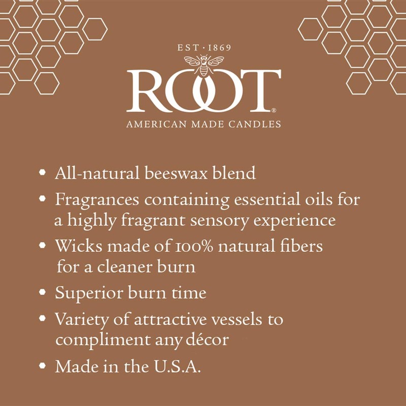 Root Candles Holiday Scented Candles Honeycomb Glass Premium 3-Wick Handcrafted
