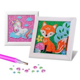 HIHALO 2 piezas dibujo de diamantes，kit de pintura de diamantes 5d，diamond painting kit con marco, adecuado para decoración de paredes del hogar, regalos