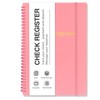 Check Registers for Personal Checkbook, Double Spiral Check Register Book,