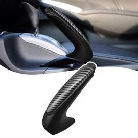 VKGUG Emergency Brake Parking Handle Cover Compatible with Honda Civic 2006-2011 Acura CSX 2006-2011 Car Hand Brake Handle Lever Grip Carbon Fiber Pattern