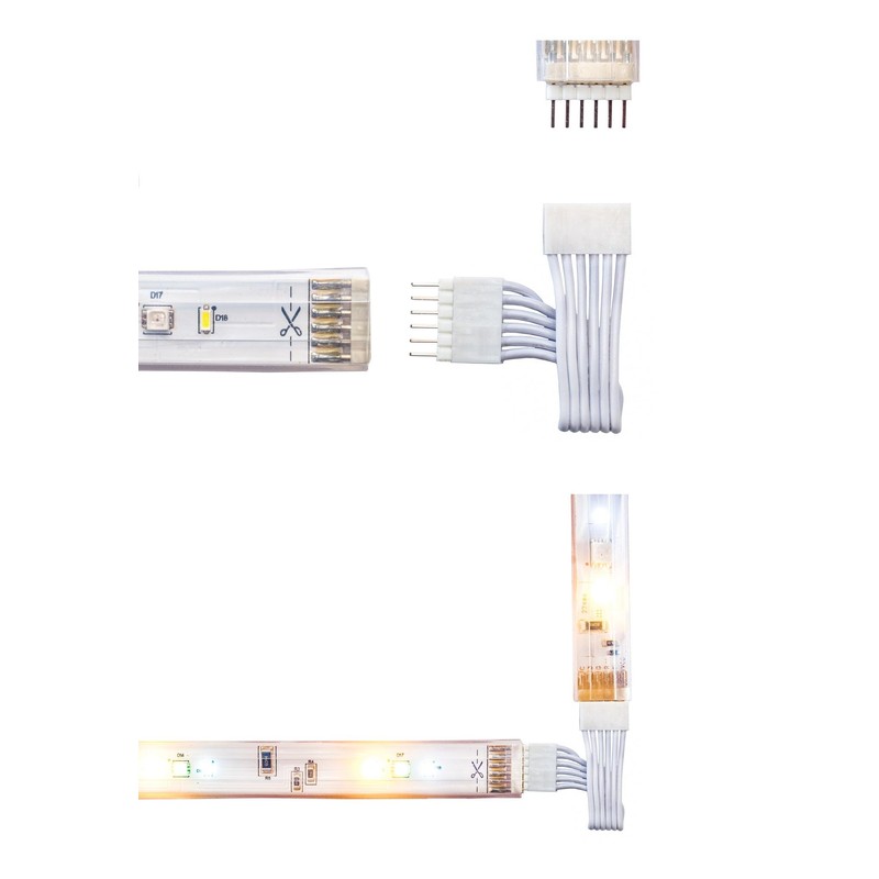 Litcessory Flexible Corner Connector/Extension Cable Compatible with Nanoleaf Essentials Lightstrip