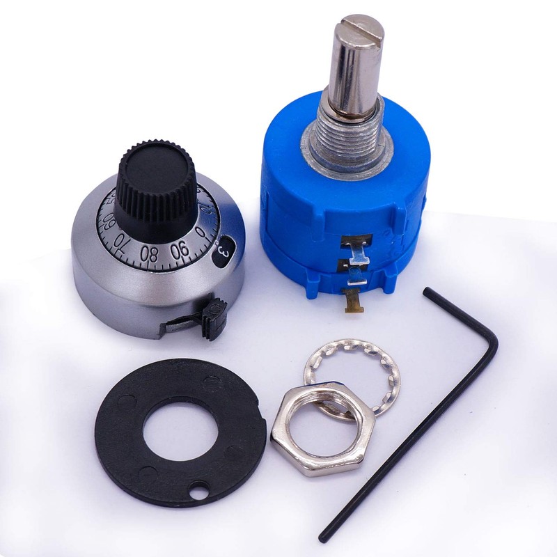 Taiss 3590S-2-103L 10K Potentiometer 10-Turn Multi Turn Rotary Wire Wound