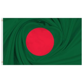 Second Ave Bangladesh Flag 5ft X 3ft Large with Brass Eyelets Bangladeshi National Sports Party Celebration Banner Flag