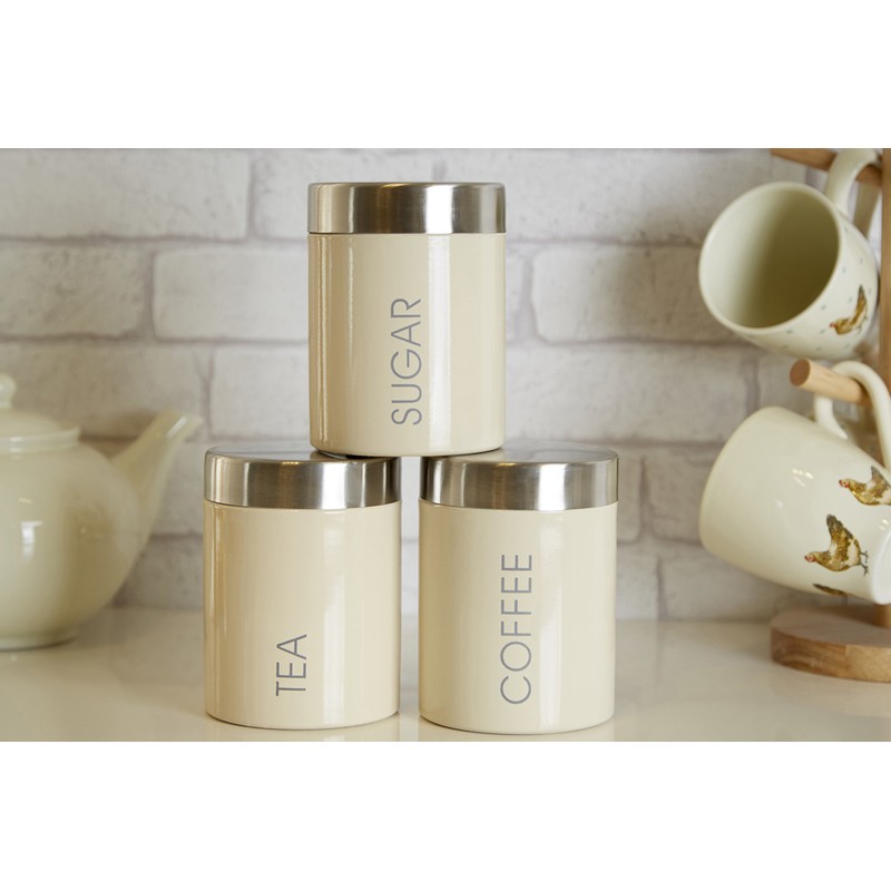 Premier Housewares 508546 Liberty Tea, Coffee and Sugar Canisters -