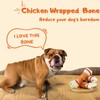PETPURO Chicken Wrap Knotted Bones Dog Chews, Long Lasting Dog
