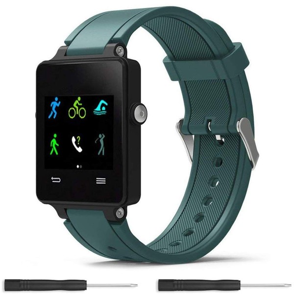 Meifox Compatible with Garmin Vivoactive Band,Solf Silicone Wristband Replacement Bands