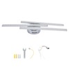 3Strips LED Ceiling Lamp Modern CeilingMounted Light Living Room Bedroom