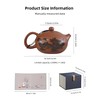 Color-Changing Yixing Clay Teapot，11Oz Chinese Dragon Phoenix Purple Clay Tea