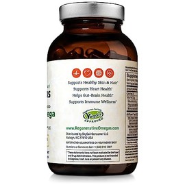 Regenerative Omegas Cpsulas Blandas De Aceite De Ahiflower Vegano Completo Y Equilibrado Omega 3-6-9 cidos Grasos Esenciales A Base De Plantas Sin... 