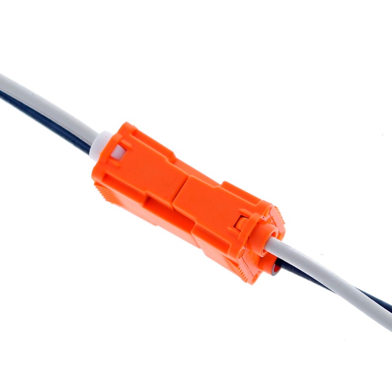 IDEAL Electrical 30-352J Luminaries Disconnect Power Plug 2 Wire, Orange,