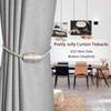 Pretty Jolly 2 Pack Strong Magnetic Curtain Tiebacks Handmade Weave