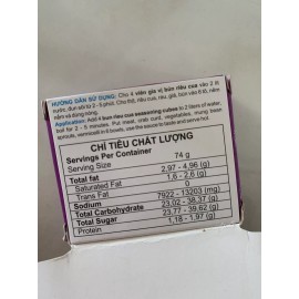 Ong Cha Va 2 Packs - Gia Vi Bun Tieu Cua Việt Hương Vermicelli & Sour Crab Soup - 4cubes Ea