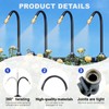 15 Pcs Brass Misting Nozzles Tee with 8inch Built in