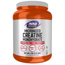 Now Sports Nutrition, Micronized Creatine Powder 500 g, Mass Building*/Energy Production*, 1 kg.