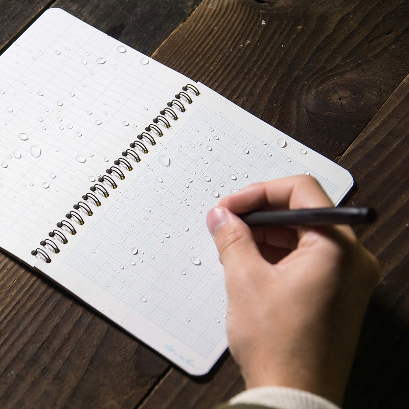 All Weather Side Spiral Notebook, 4 5/8" x 7", Yellow