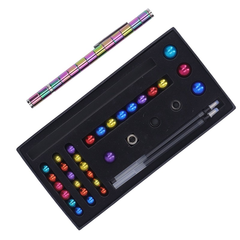 Magnetic Pen Decompression Magnetic Metal Pen Multifunctional Freely Combined Relieving