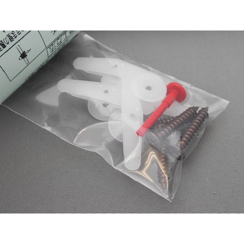 Waki Sangyo Hollow Wall Toggler TA 4-Pack White for Wall