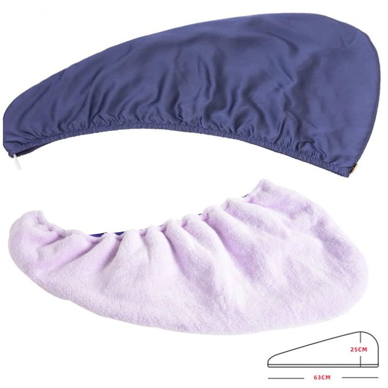 Satin Hair Drying Wrap Hair Towel | Rapid dry Caps