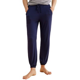Latuza Women's Pajama Pants Lounge Bottoms with Pockets L Navy