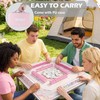 HYZYey Mahjong Tile Set 160 Acrylic Engraved American Mahjong Sets