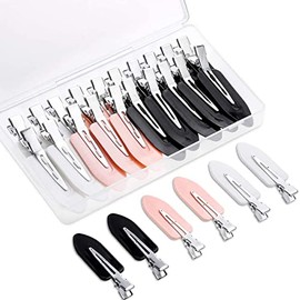 Pinzas para Cabello sin Doblars para Mujeres y Niñas, Clips para Cabello sin Costuras Arrugas, Horquilla que no Deja Marcas para Cabello sin Arrugas ​para Peinado, Flequillo, Ondas, Aplicación de Maquillaje (20 Pieces)