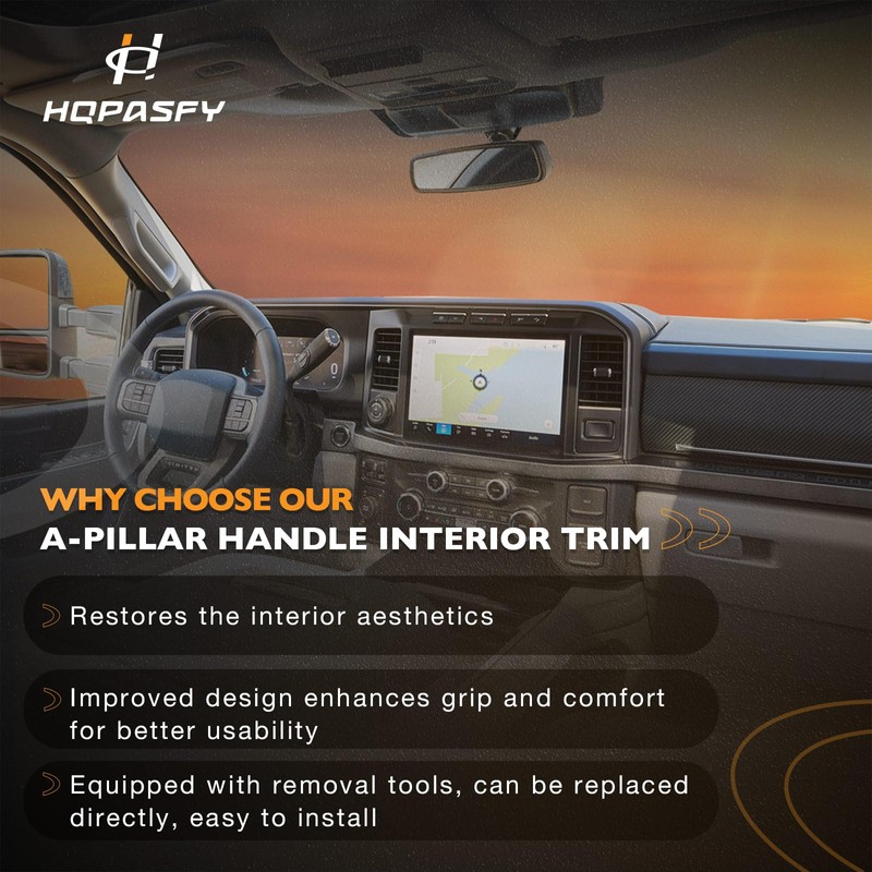 HQPASFY A Pillar Interior Trim Handle Passenger Side Compatible with
