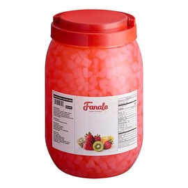 Fanale Coconut Jelly Topping nata de coco for Boba Tea | Ice Cream | Yogurt | Smoothie | Milk Tea | Desserts (Sakura Heart Shaped, 6.6 lb) JEL030