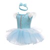 Lito Angels Princess Cinderella Dress with Headband for Baby Girls,