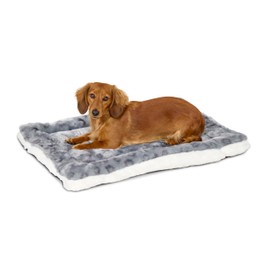 MidWest Homes For Pets Reversible Pet Bed; Machine Washable; Great for Medium Dog Breeds; Spotted Gray; 30"; 40230-FVGYS