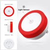 Briignite 4 Pack Red LED Night Light, Dusk to Dawn