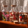 Magic Season Decorative Glass Bottles with Cork Stoppers (5 fl