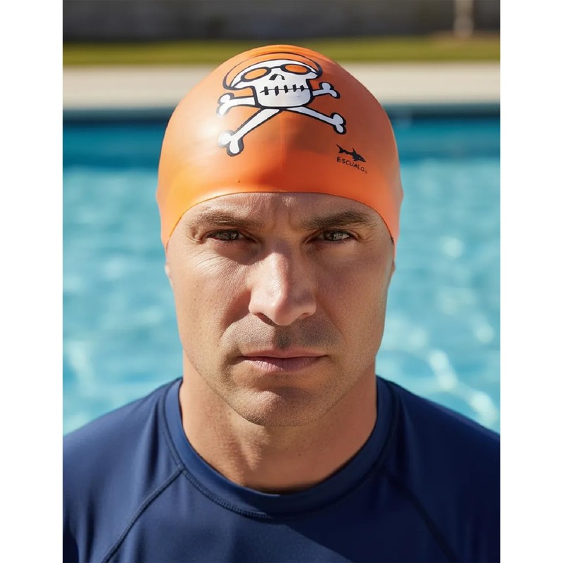 escualo Gorra para Natacion Unisex Adulto Modelo Jack (Silicon) Impermeable,