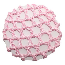 Topkids Accessories Knot Ribbon Hair Bun for Ballet Hair Bun for Wedding Hair Net Bridal Hair Accessories Suitable for Girls, Women, Ladies, Children (Pink)
