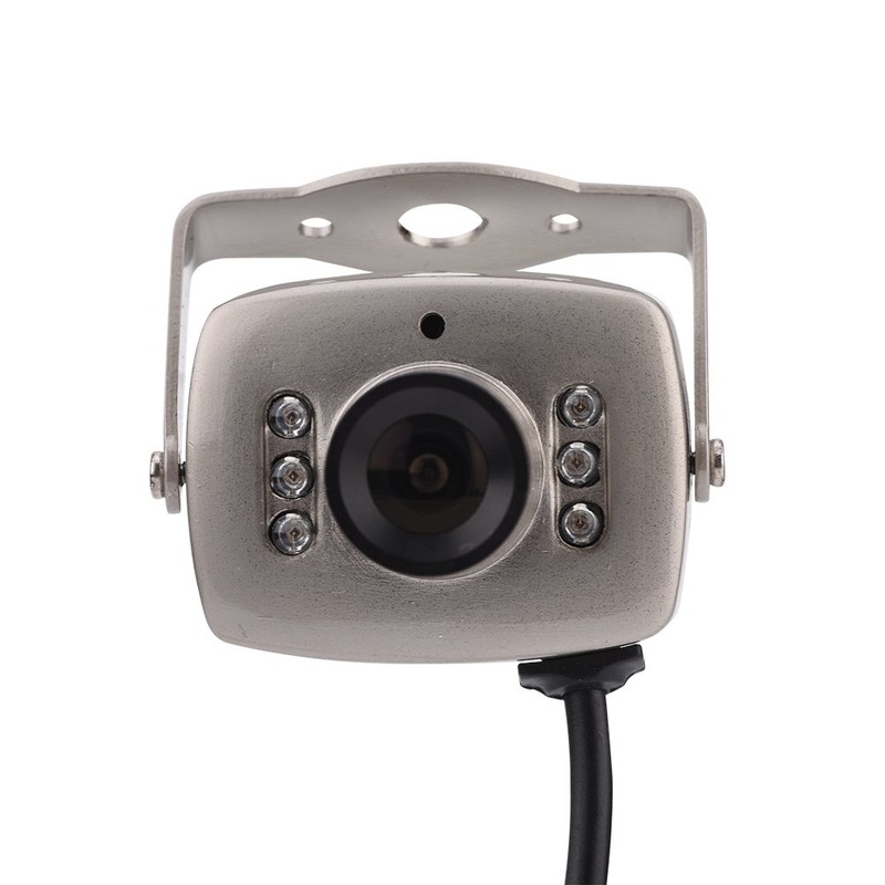 Ticfox Kabelgebundene Überwachungskamera,Mini 6 LED CMOS-CCTV-Überwachungskamera mit Nachtsichtfunktion und digitaler