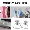 BZKSER Transparent Plastic Suction Cups, Pack of 12, Transparent Suction