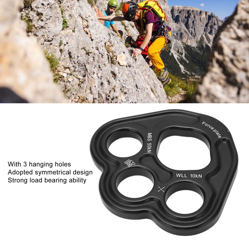Rigging Plate 3 Holes Space Aluminum 50KN Weight Bearing Uniform