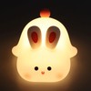 Pat Night Light Cute Rechargeable 3 Levels Brightness Silicone Cartoon