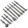 AMGSH 9 Pcs Air Hammer Pneumatic Chisels Tools 0.401'' (10mm)