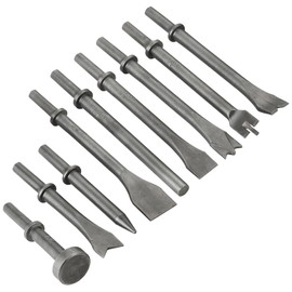 AMGSH 9 Pcs Air Hammer Pneumatic Chisels Tools 0.401'' (10mm) Shank