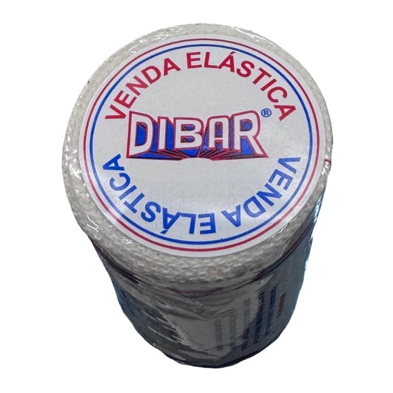 DIBAR Venda Elástica de Tejido Plano de Algodón, 15 cm