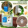 Cinnvoice 2 Pack Cedar Bluebird Box Houses for Outside Wooden