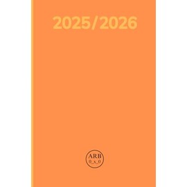 ARB 0_x_0 - Planner 2025/2026 – Diario Settimanale & Mensile: Battute, Puzzle, Sudoku e Habit Tracker | Arancione | Copertina morbida